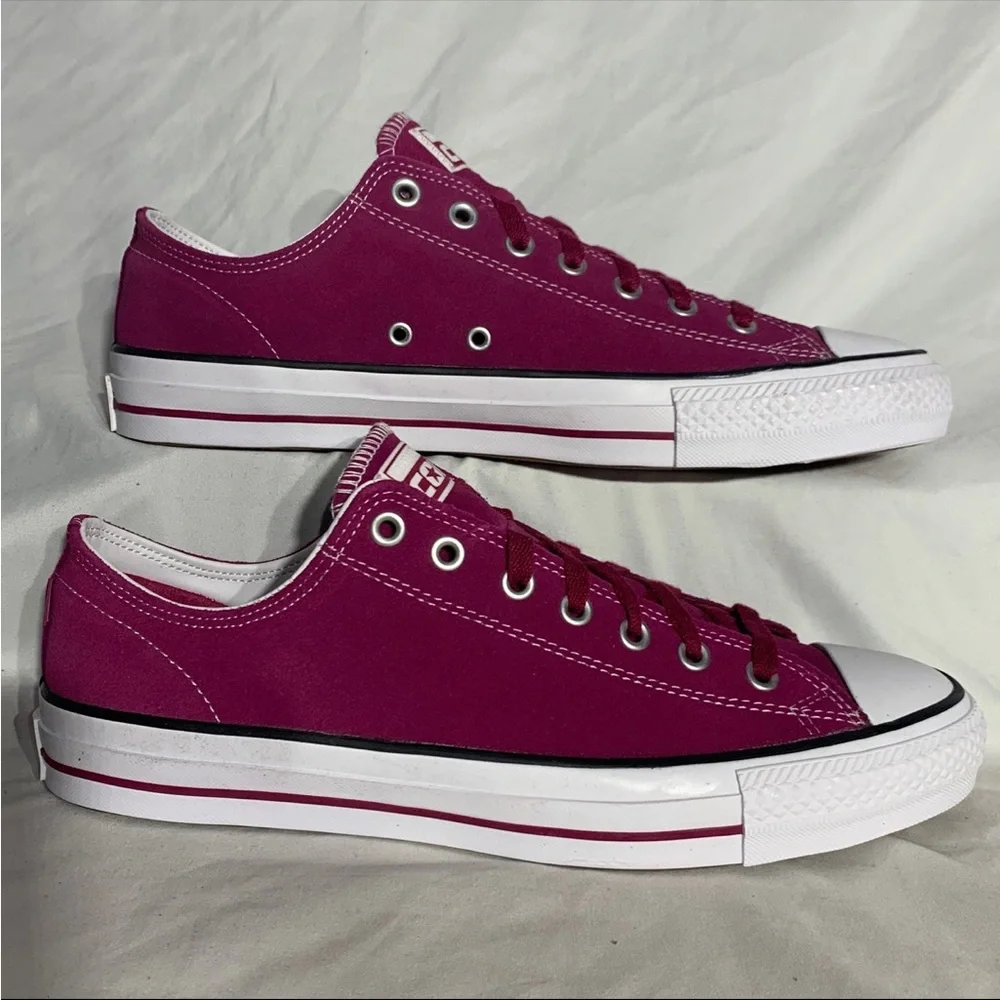 Converse Ctas Pro OX Shoes Purple White - New Without‎ Box - Picture 3 of 6